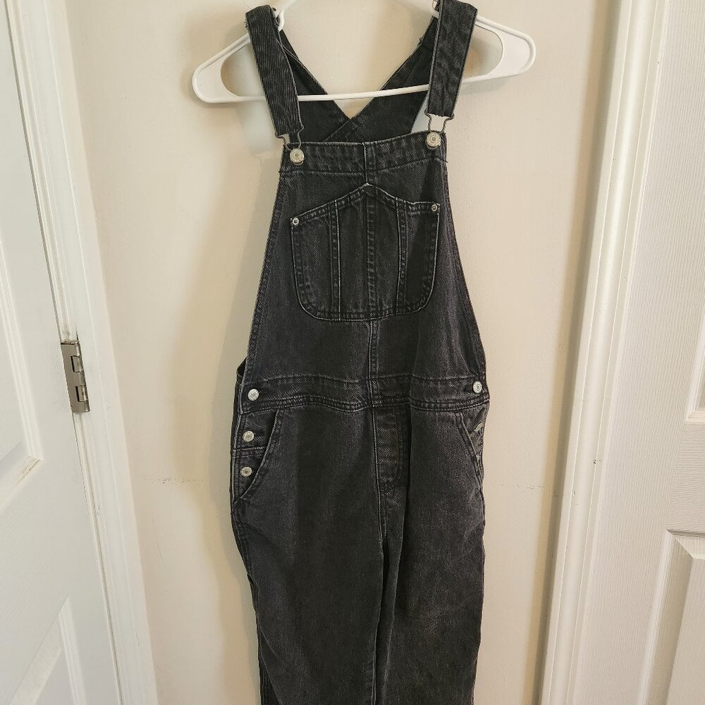 Old Navy Black Denim Pant Overall 6 Petite